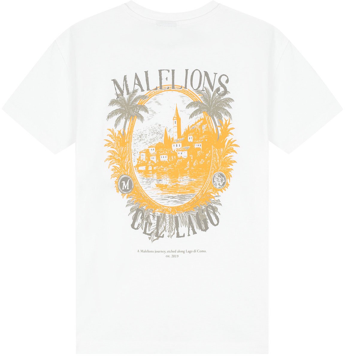 Malelions Malelions Junior Relaxed Lago T-Shirt Wit