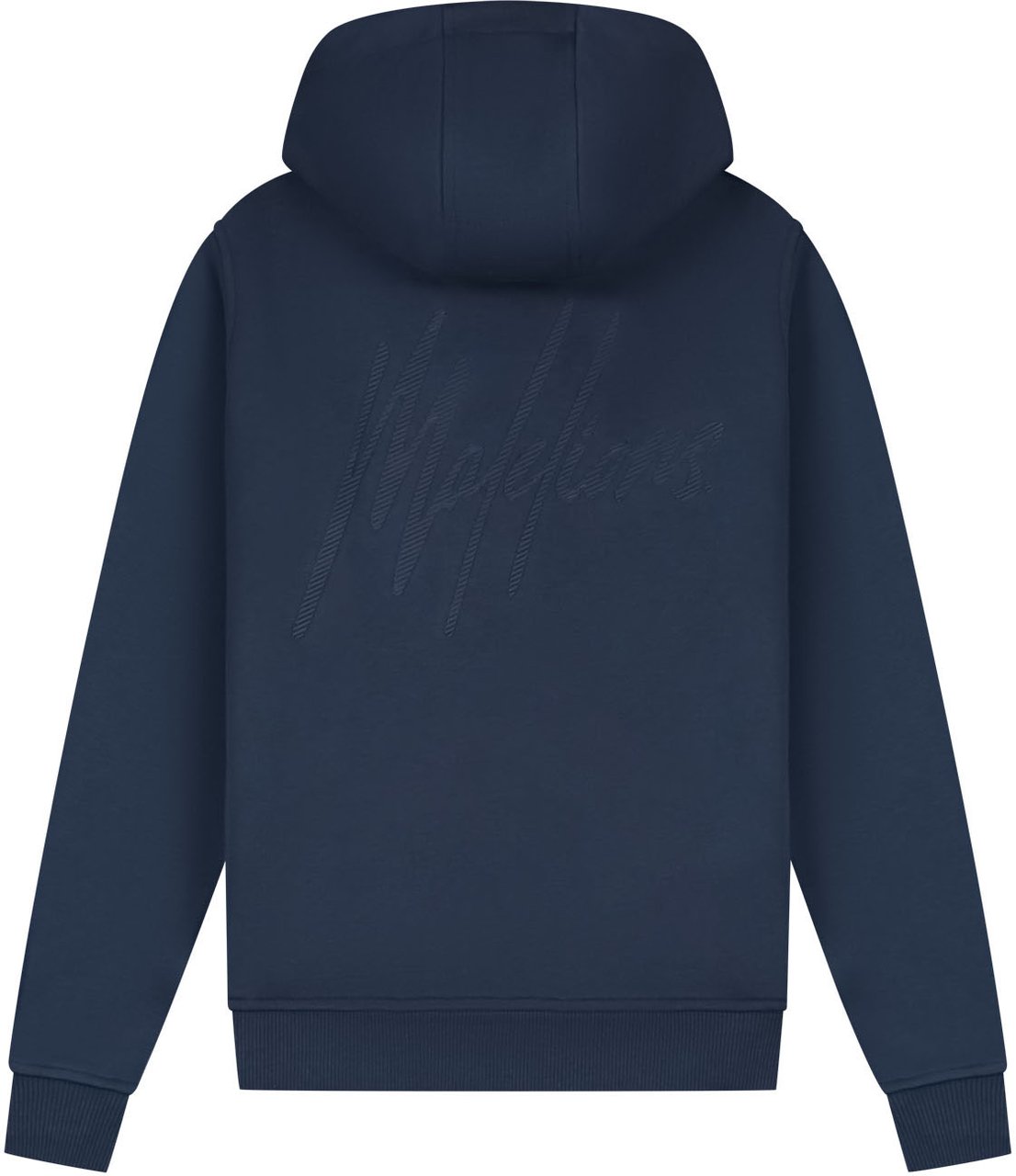 Malelions Junior Striped Signature Hoodie Blauw