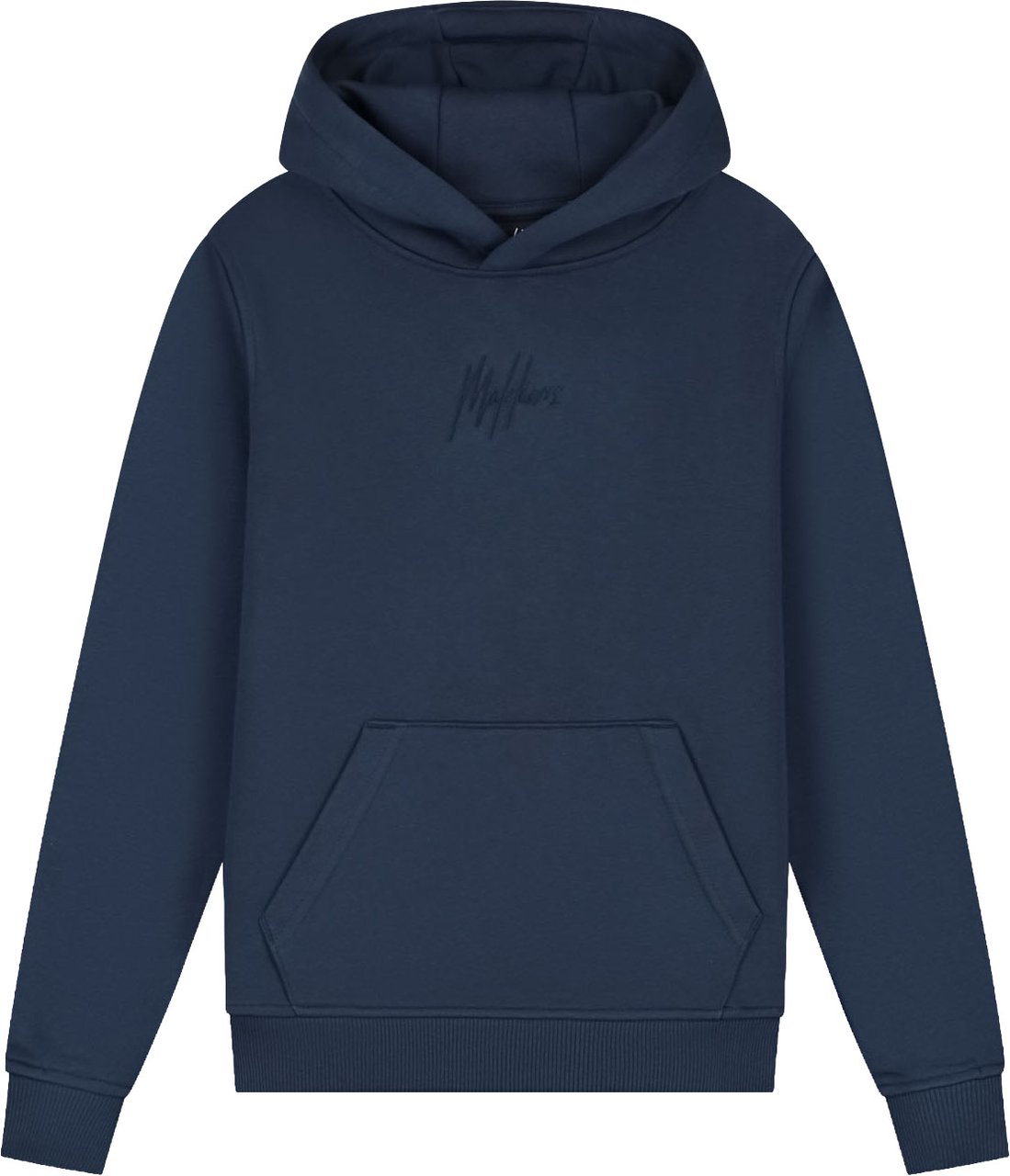 Malelions Junior Striped Signature Hoodie Blauw
