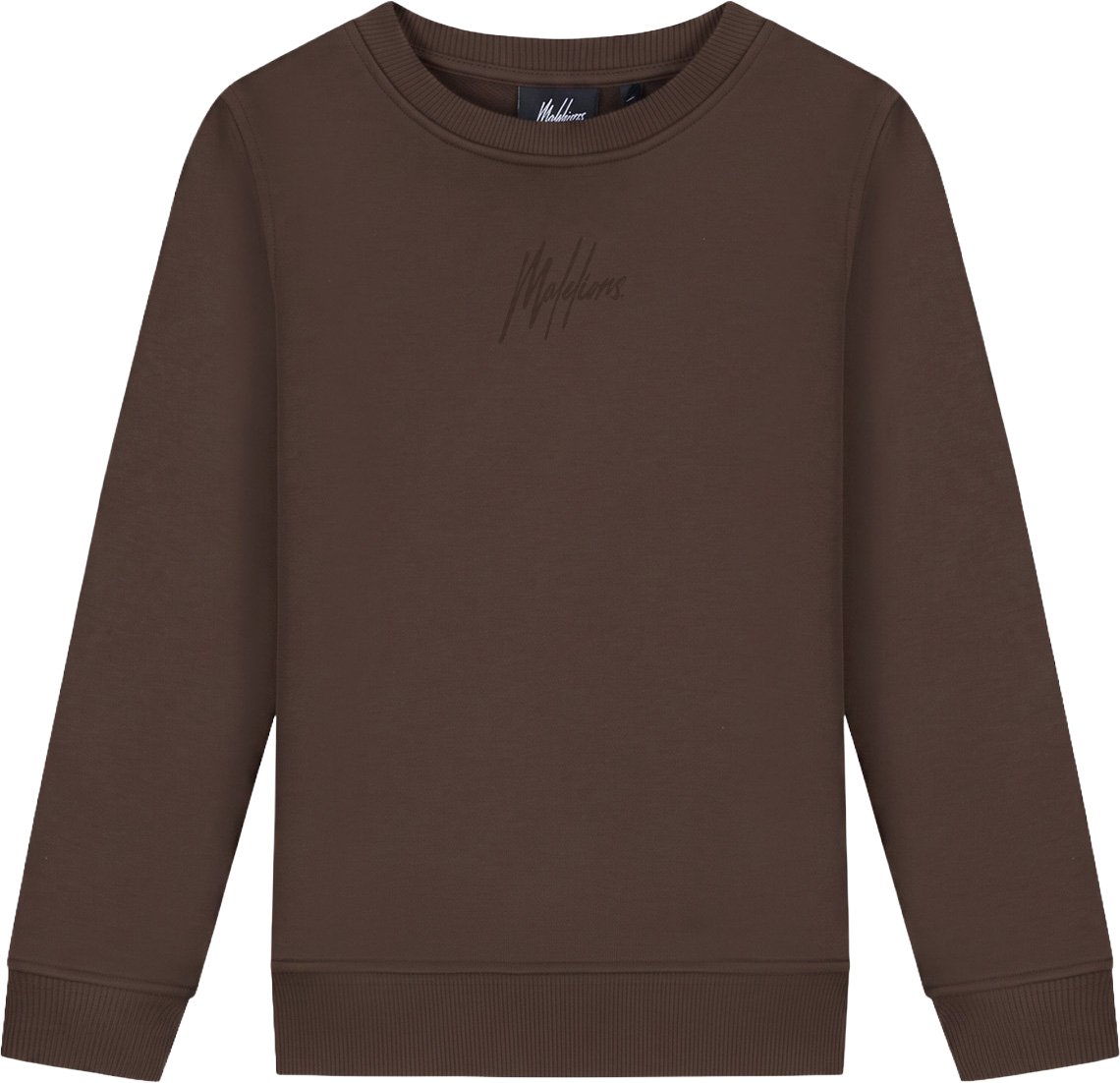 Malelions Junior Striped Signature Sweater Bruin