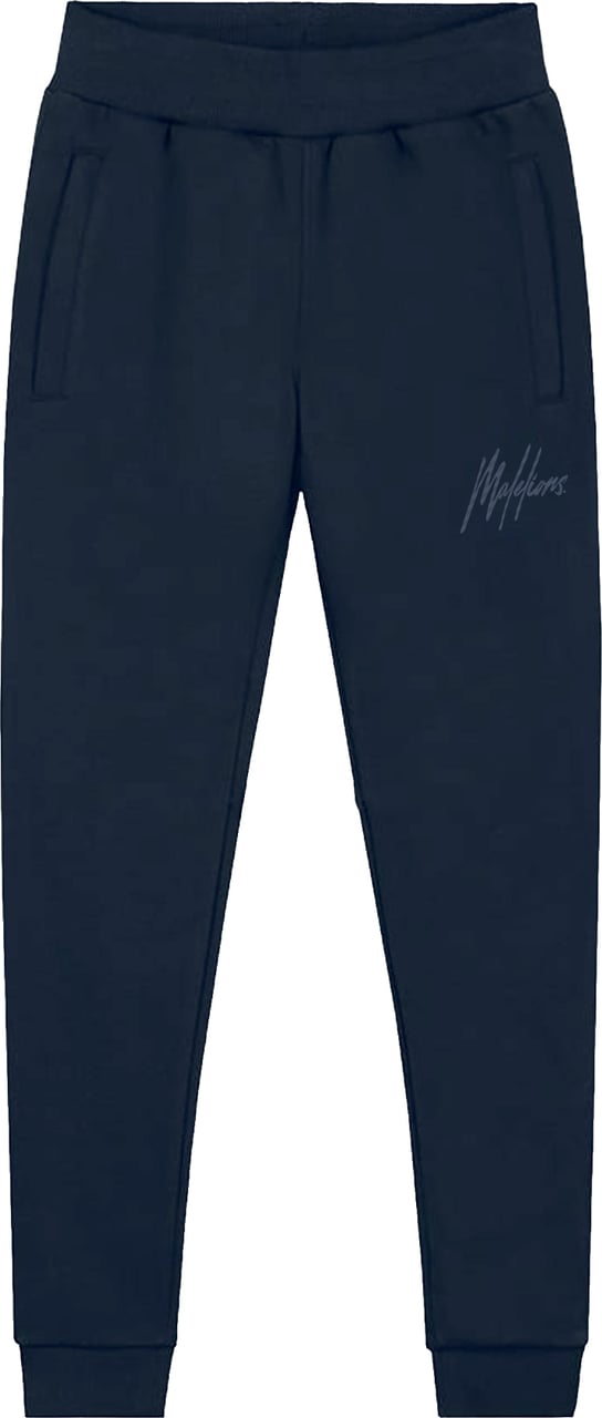 Malelions Junior Striped Signature Sweatpants Blauw