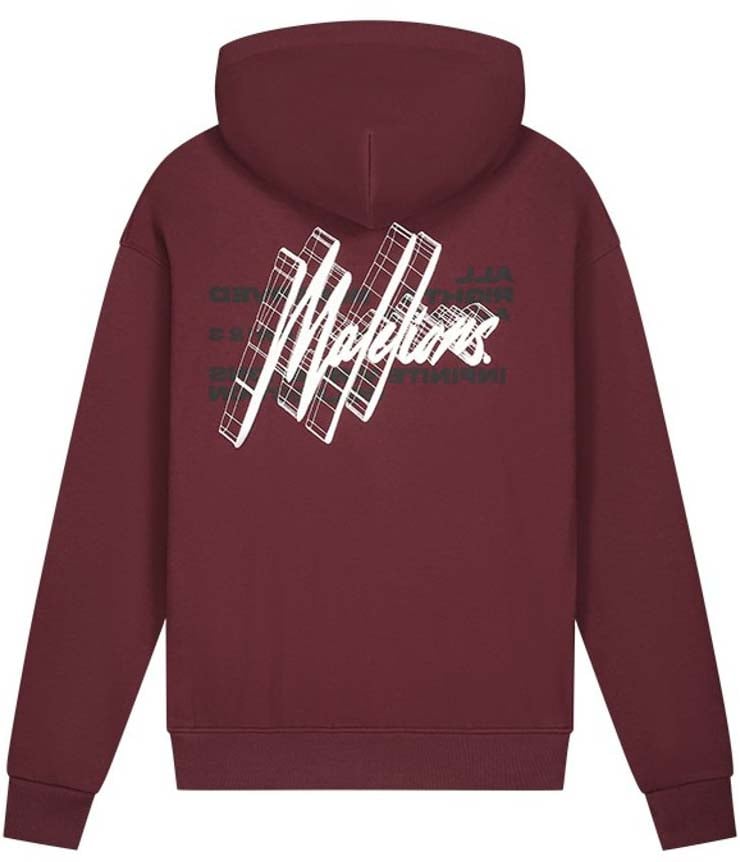 Malelions Malelions Men Oversized 3D Graphic Hoodie Grijs