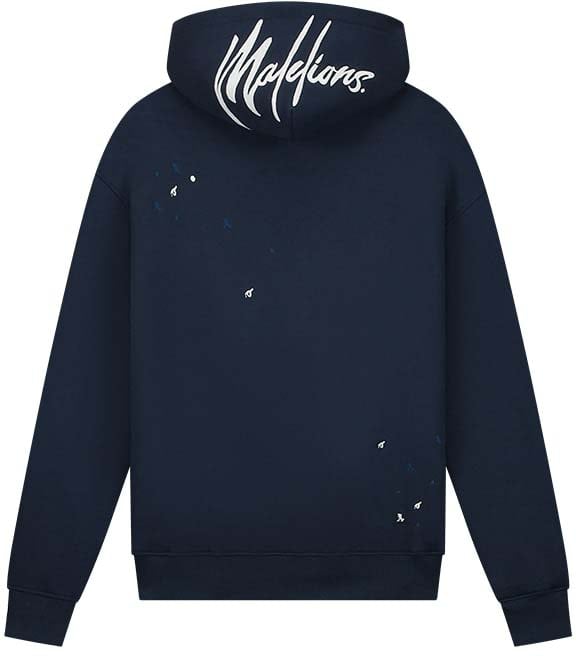 Malelions Malelions Men Oversized Painter Hoodie Blauw