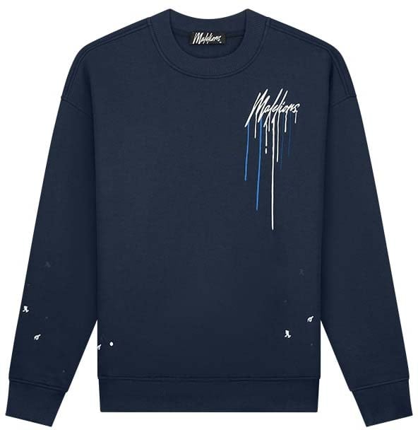 Malelions Malelions Men Oversized Painter Sweater Blauw