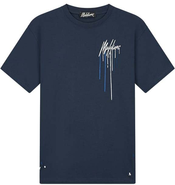 Malelions Malelions Men Oversized Painter T-Shirt Blauw