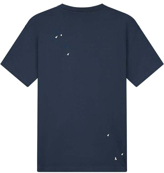 Malelions Malelions Men Oversized Painter T-Shirt Blauw