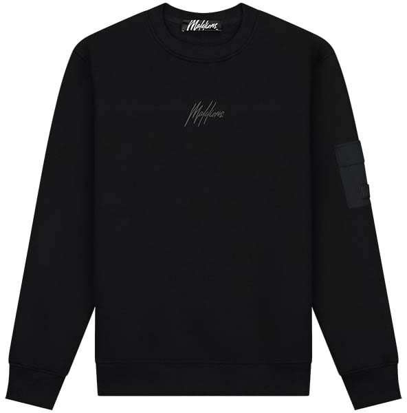 Malelions Malelions Men Nylon Pocket Sweater Zwart