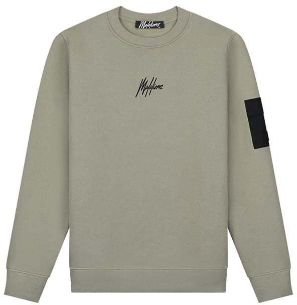 Malelions Malelions Men Nylon Pocket Sweater Groen
