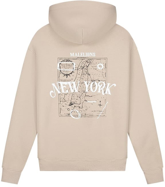 Malelions Malelions Men New York Hoodie Beige
