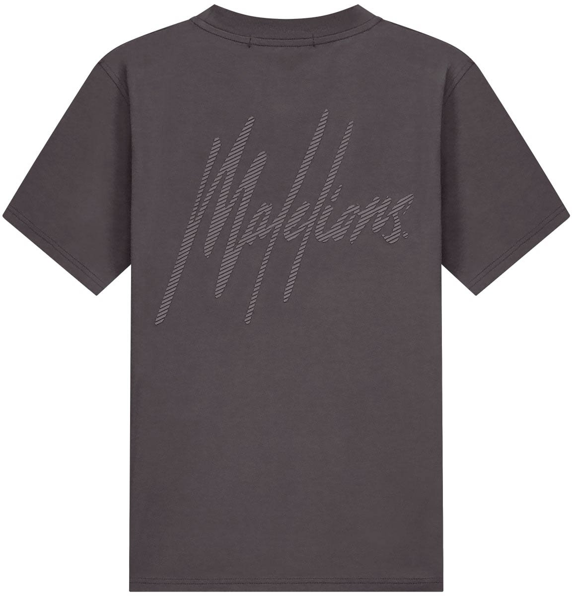 Malelions Malelions Men Striped Signature T-Shirt Bruin