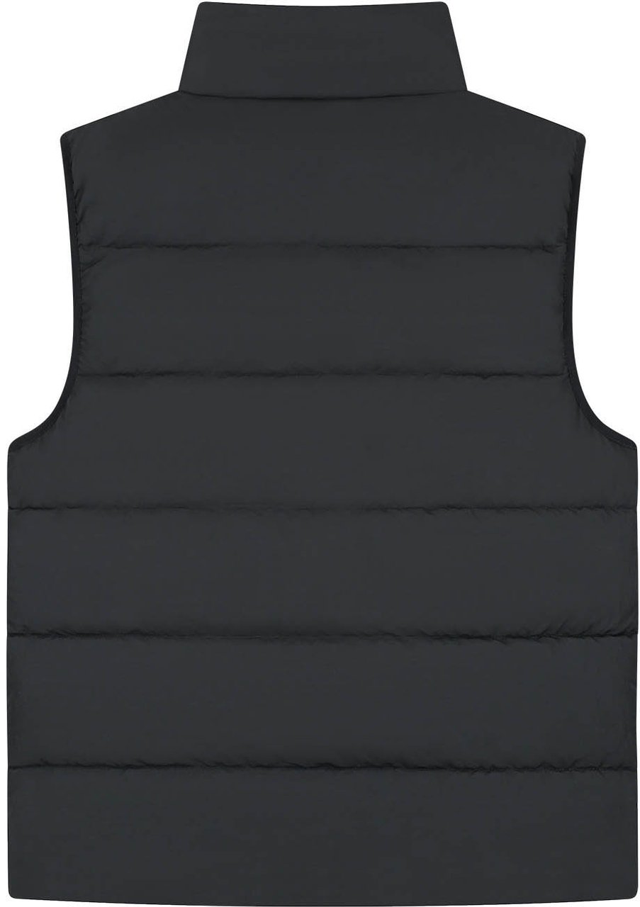 Malelions Malelions Men Matt Crinkle Padded Vest Zwart