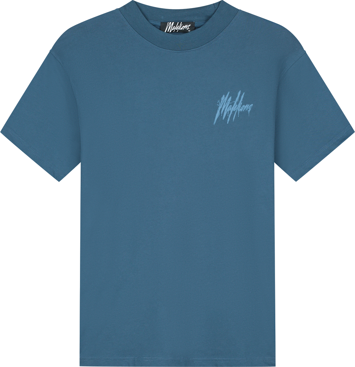 Malelions Malelions Men Signature Drip T-Shirt Blauw