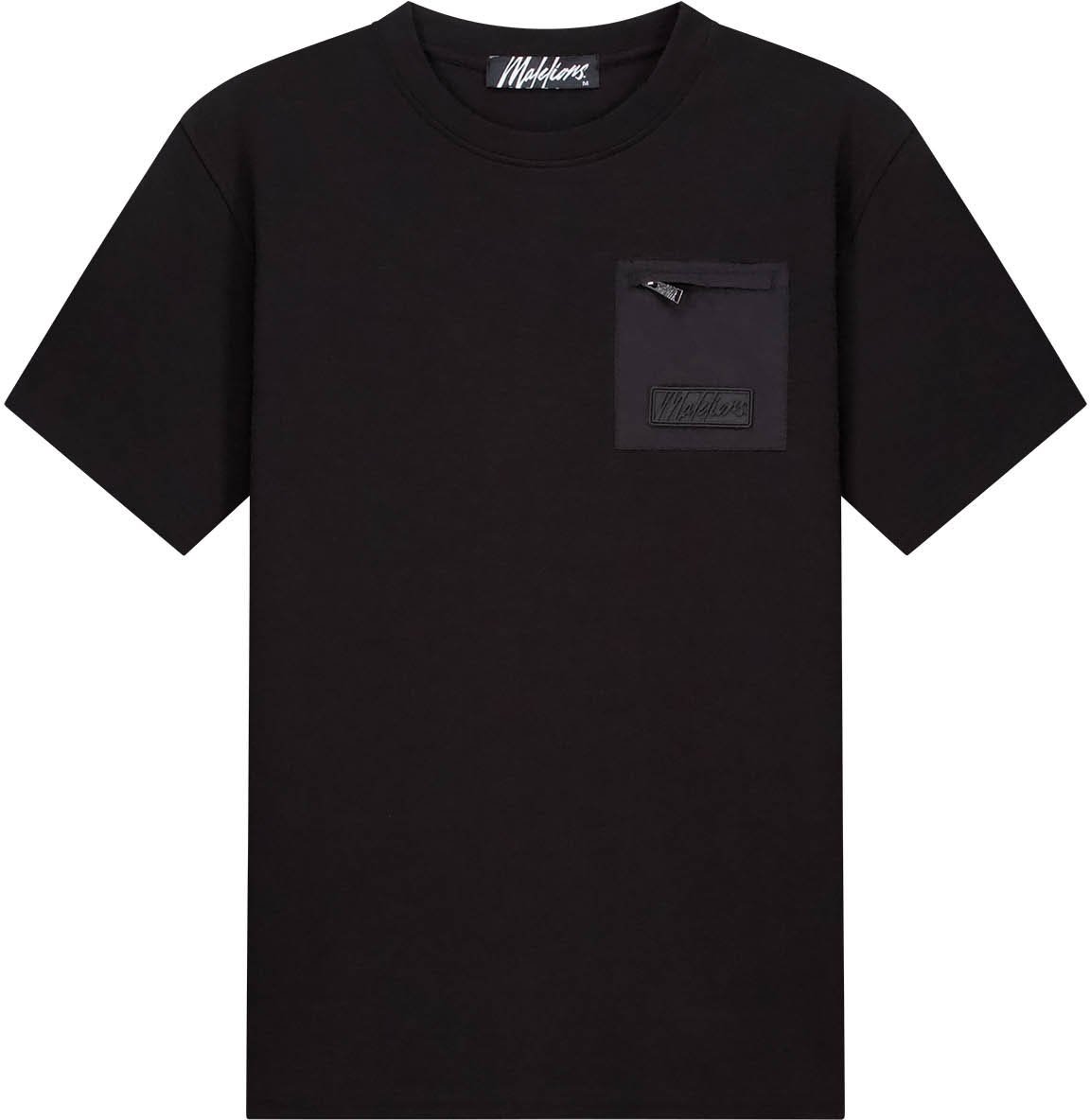 Malelions Malelions Men Nylon Pocket T-Shirt Zwart