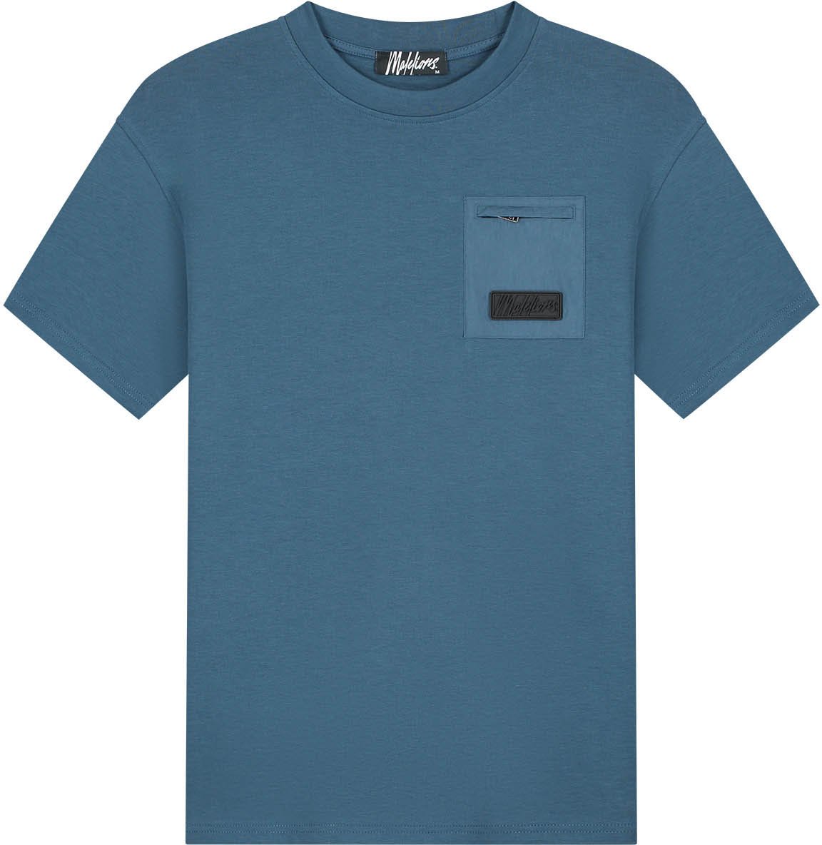 Malelions Malelions Men Nylon Pocket T-Shirt Blauw