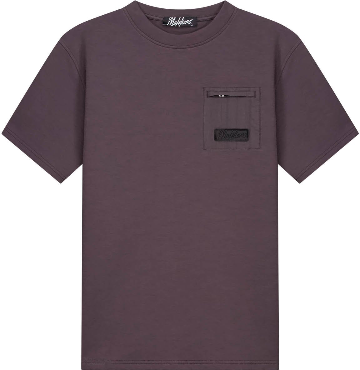 Malelions Malelions Men Nylon Pocket T-Shirt Bruin