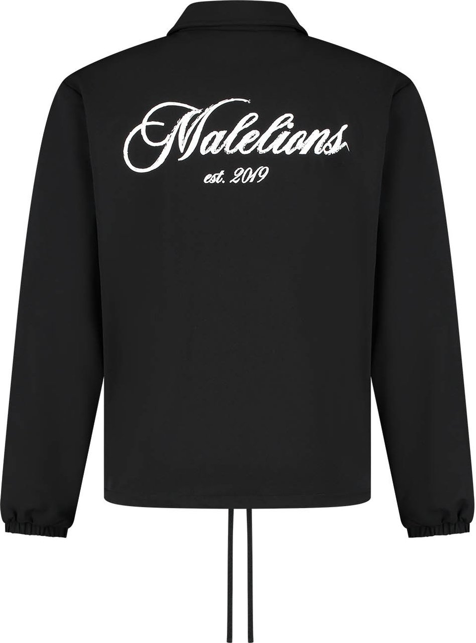Malelions Malelions Men Handwritten Coach Jacket Zwart