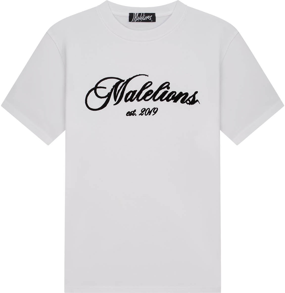 Malelions Malelions Men Handwritten T-Shirt Wit
