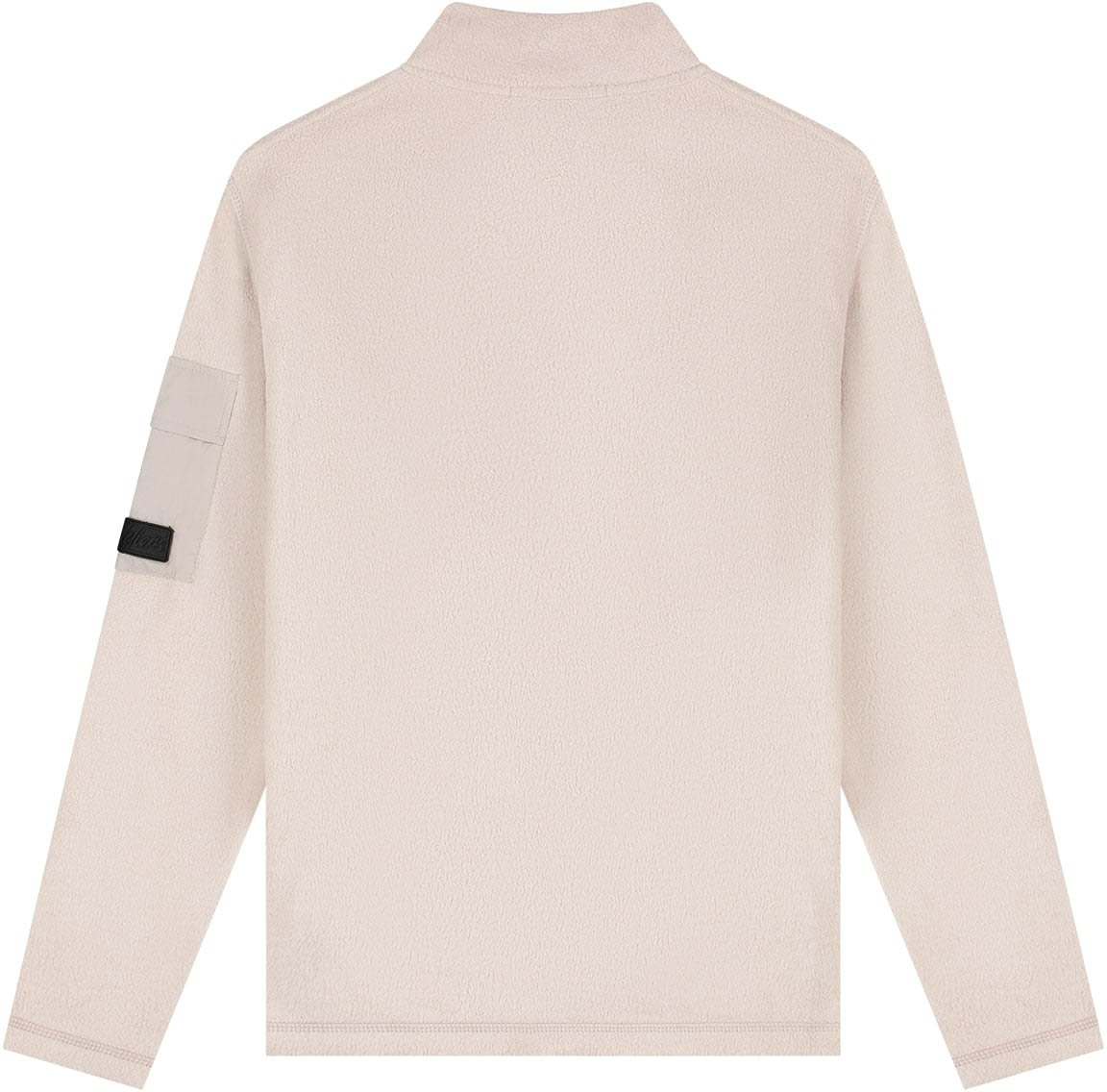 Malelions Malelions Men Fleece Half Zip Sweater Beige