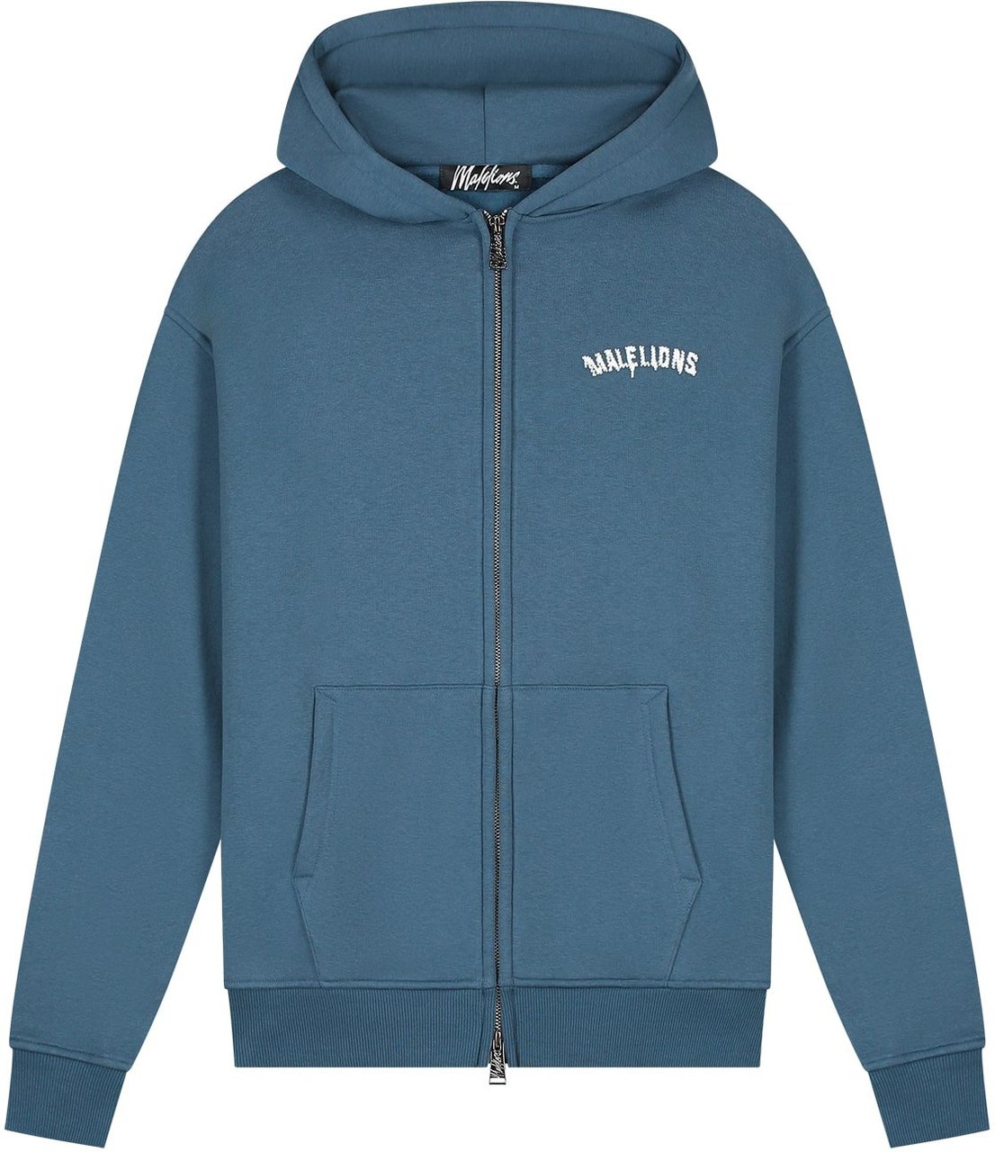 Malelions Malelions Men Graffiti Zip Hoodie Blauw