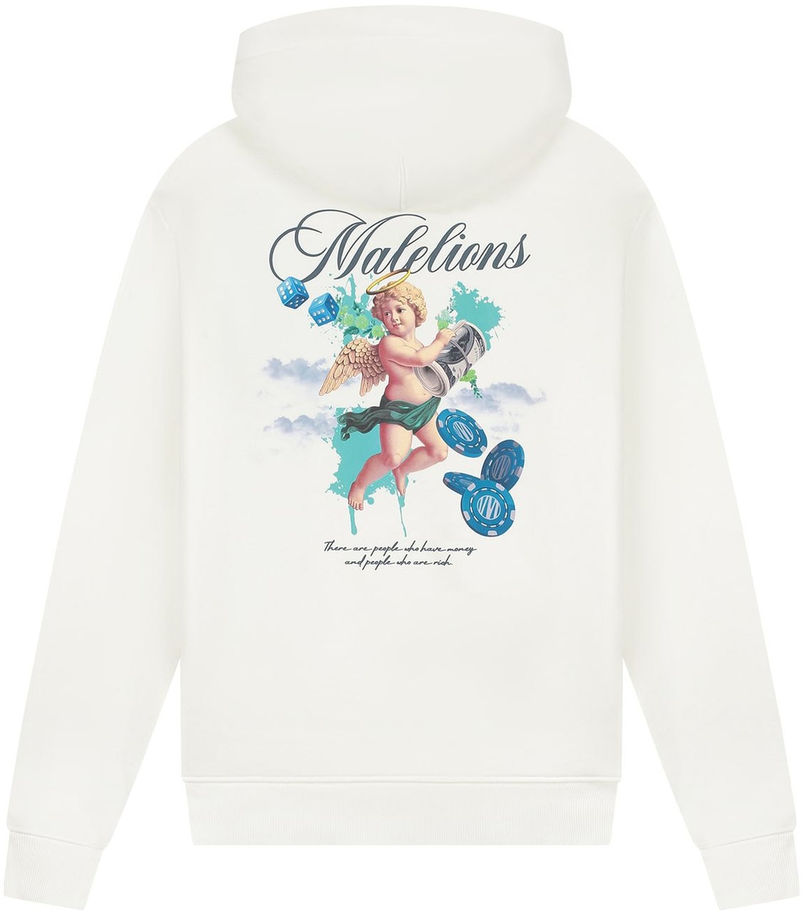Malelions Malelions Men Angel Hoodie Wit