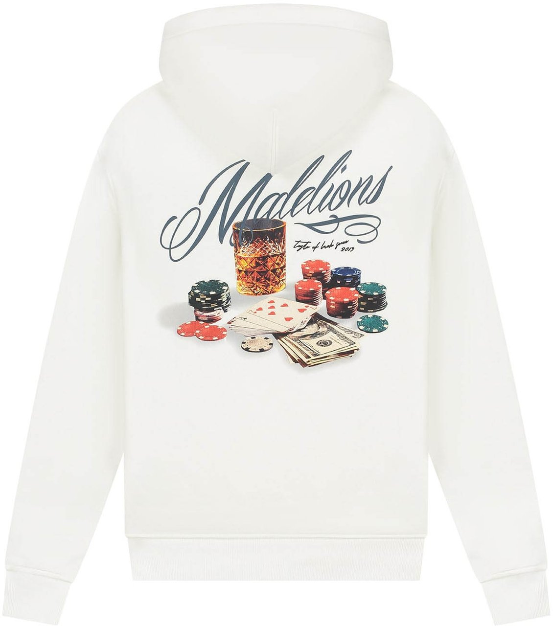 Malelions Malelions Men Playing Cards Hoodie Wit
