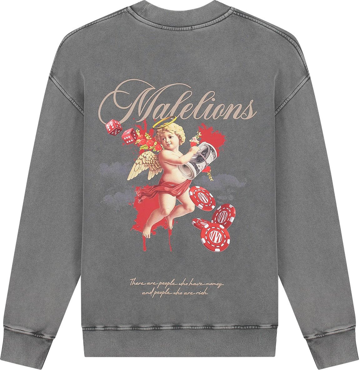 Malelions Malelions Men Angel Sweater Grijs