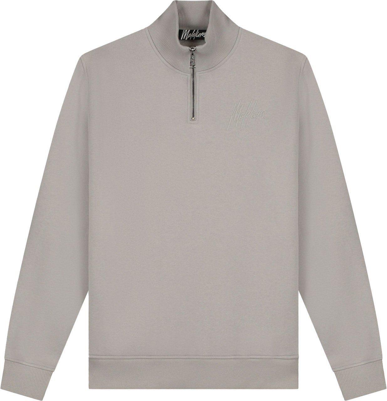 Malelions Malelions Men Turtle Half Zip Grijs