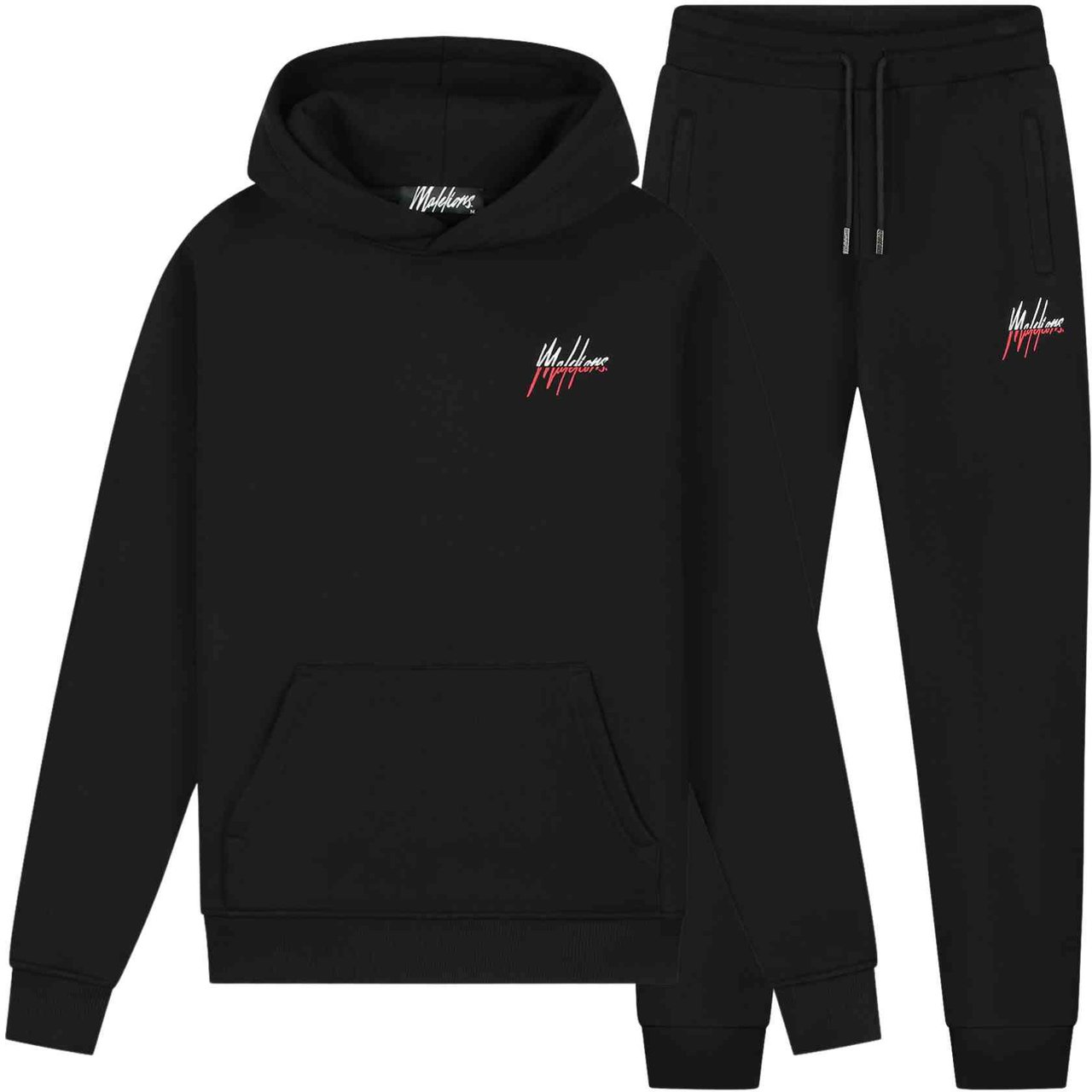 Malelions Men Split Tracksuit Zwart