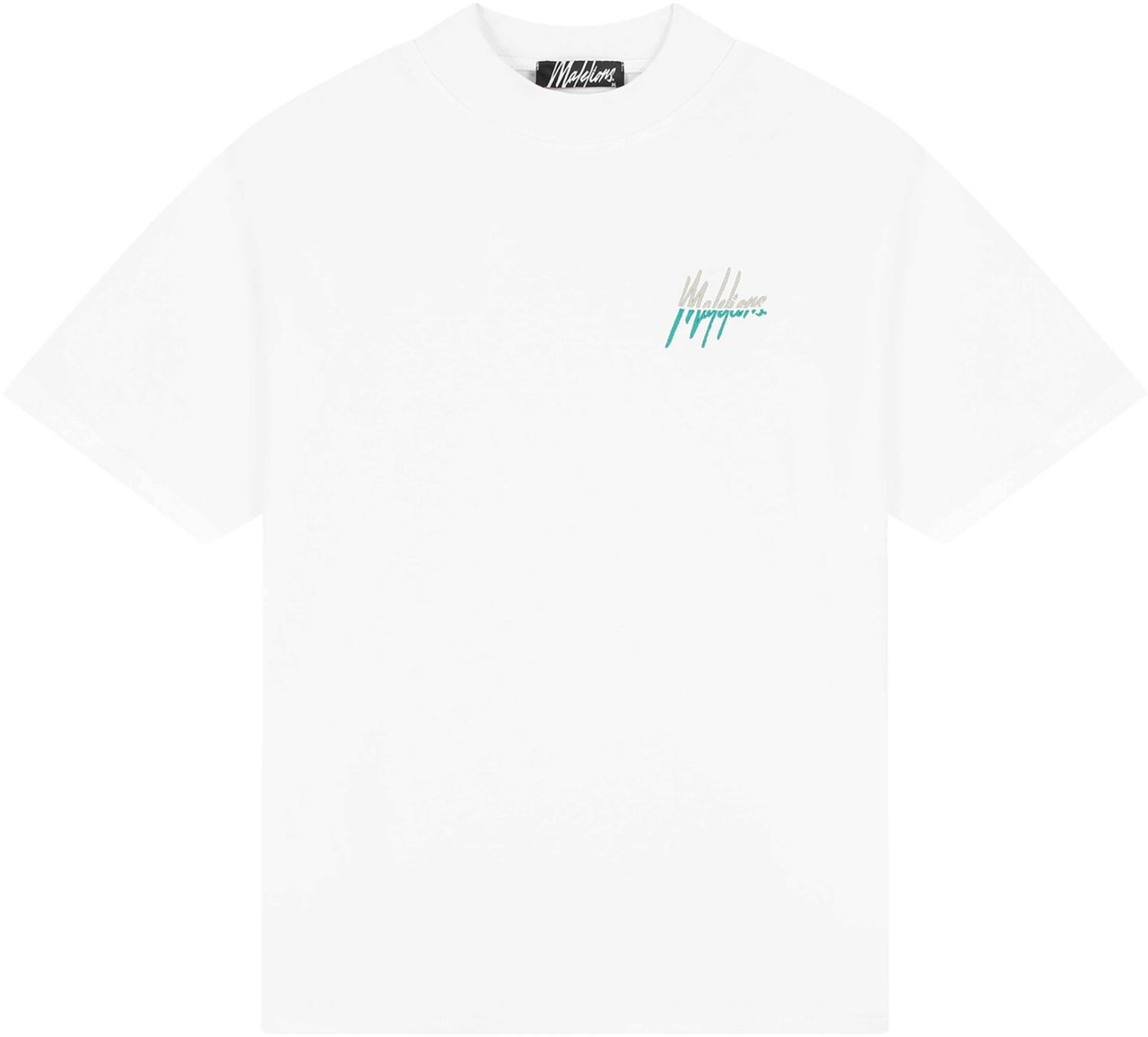 Malelions Malelions Men Oversized Split T-Shirt Wit