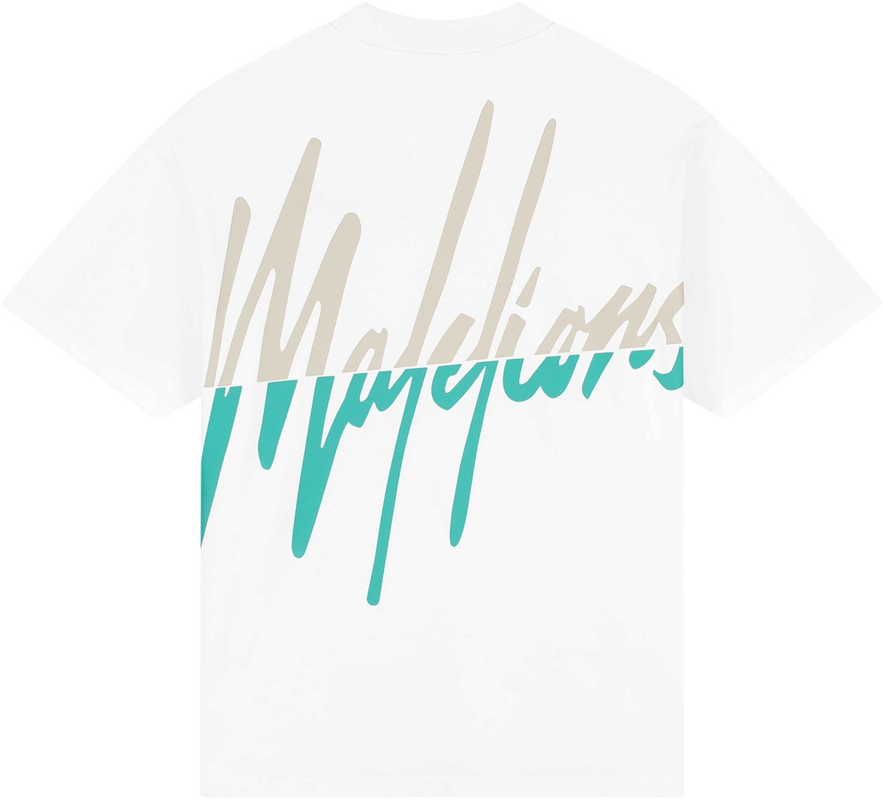 Malelions Malelions Men Oversized Split T-Shirt Wit