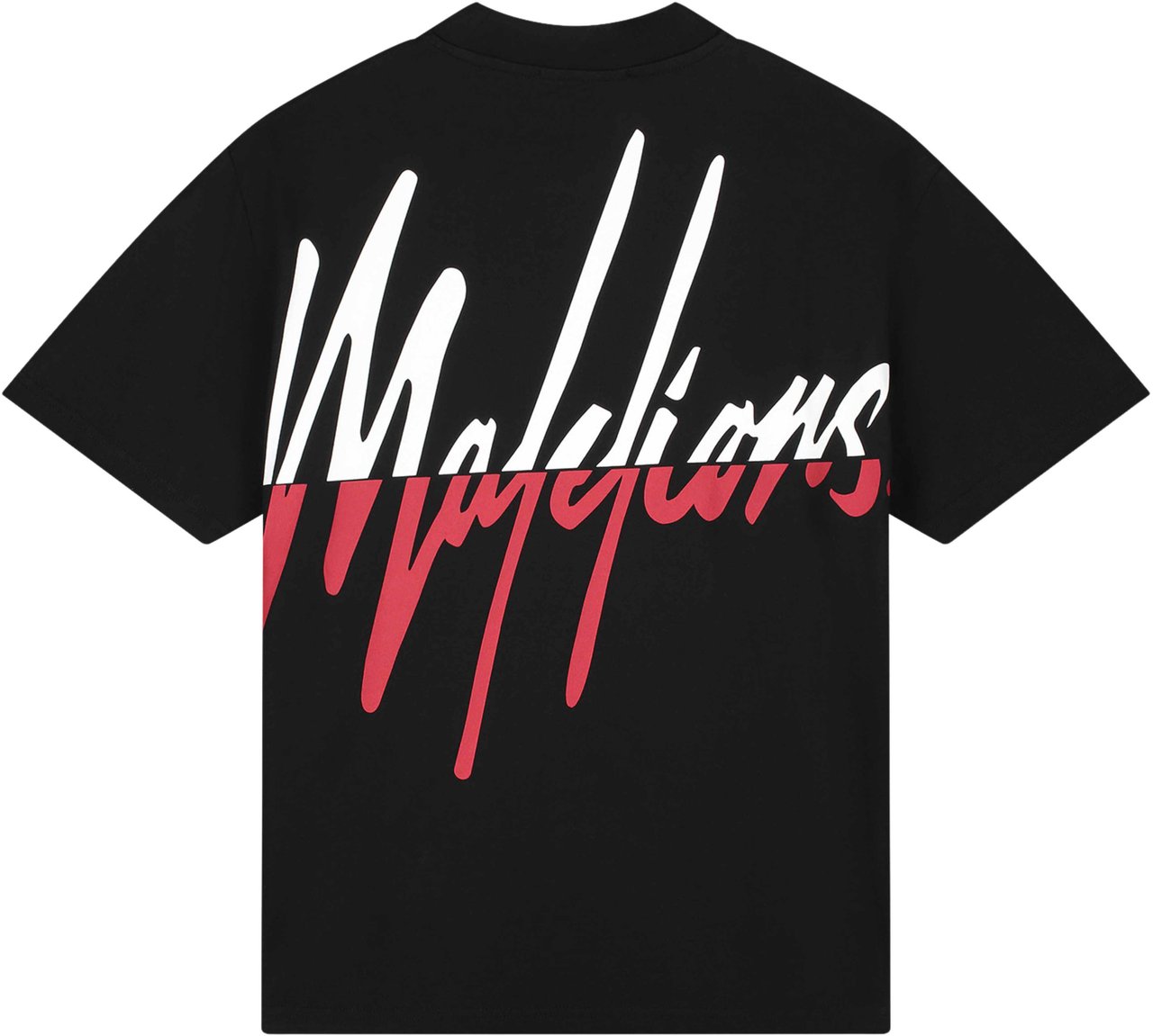 Malelions Malelions Men Oversized Split T-Shirt Zwart