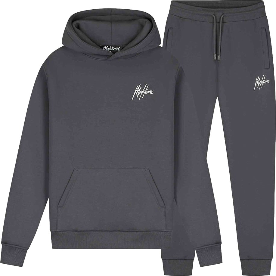 Malelions Men Signature Tracksuit Grijs