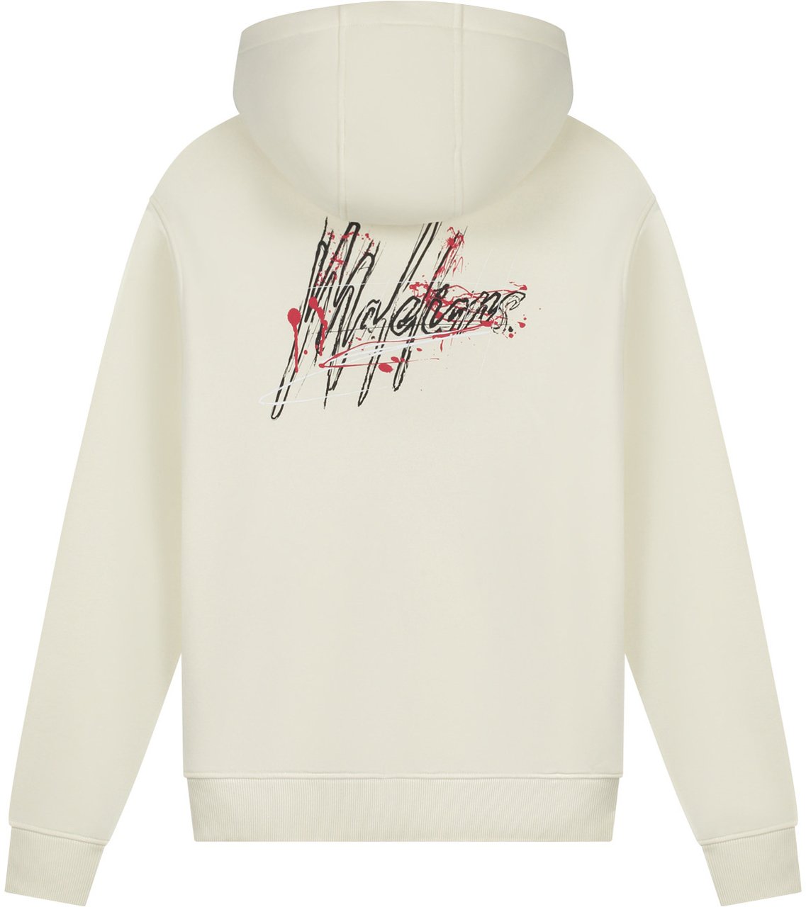 Malelions Malelions Men Splash Zip Hoodie Wit
