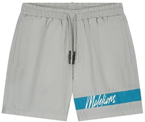 Malelions Malelions Men Captain Swim Shorts Grijs