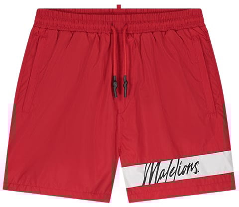 Malelions Malelions Men Captain Swim Shorts Rood