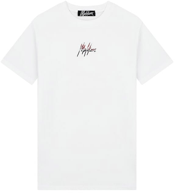 Malelions Malelions Men Split 2.0 T-Shirt Wit