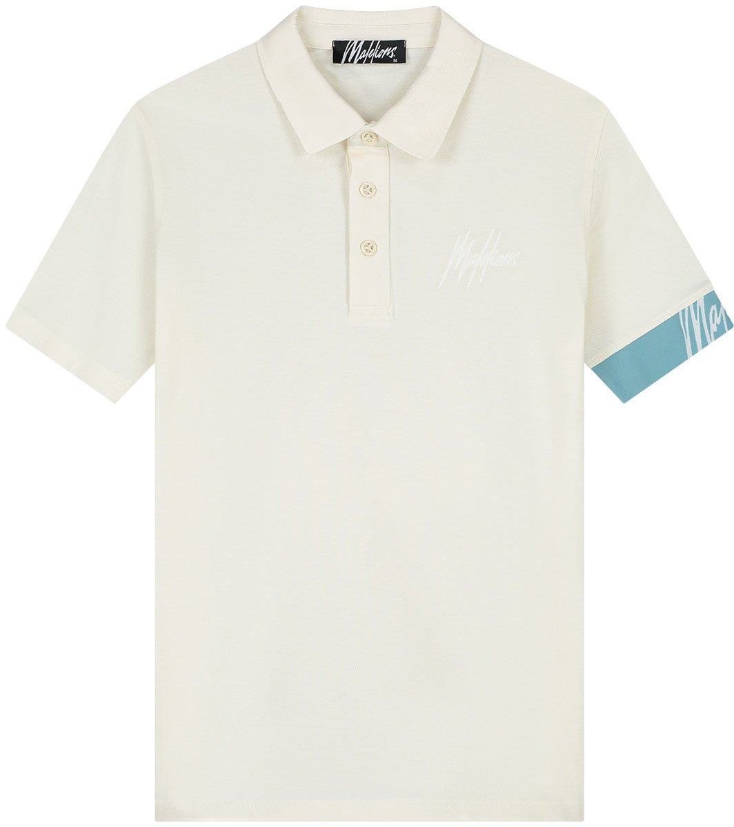 Malelions Malelions Men Captain Polo 2.0 Wit