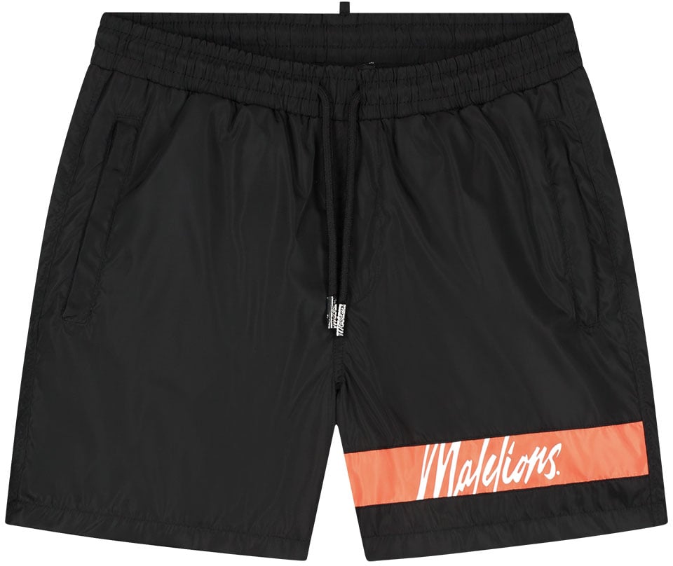 Malelions Malelions Men Captain Swim Shorts Zwart