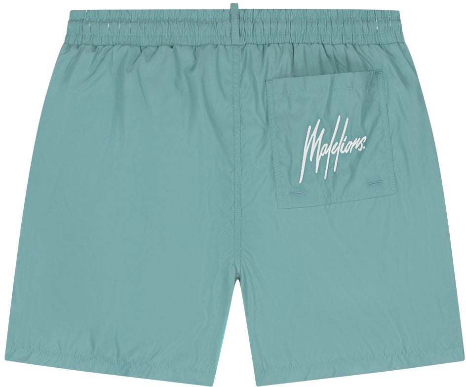 Malelions Malelions Men Captain Swim Shorts Blauw