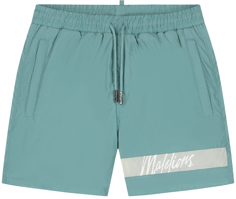 Malelions Malelions Men Captain Swim Shorts Blauw