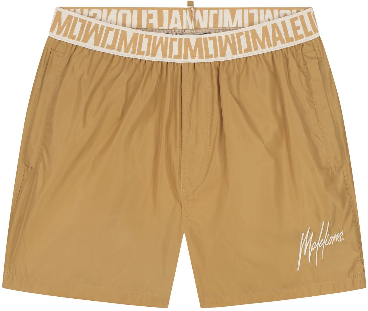 Malelions Malelions Men Venetian Swim Shorts Goud