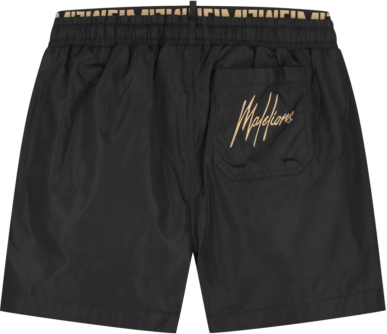 Malelions Malelions Men Venetian Swim Shorts 2.0 Zwart