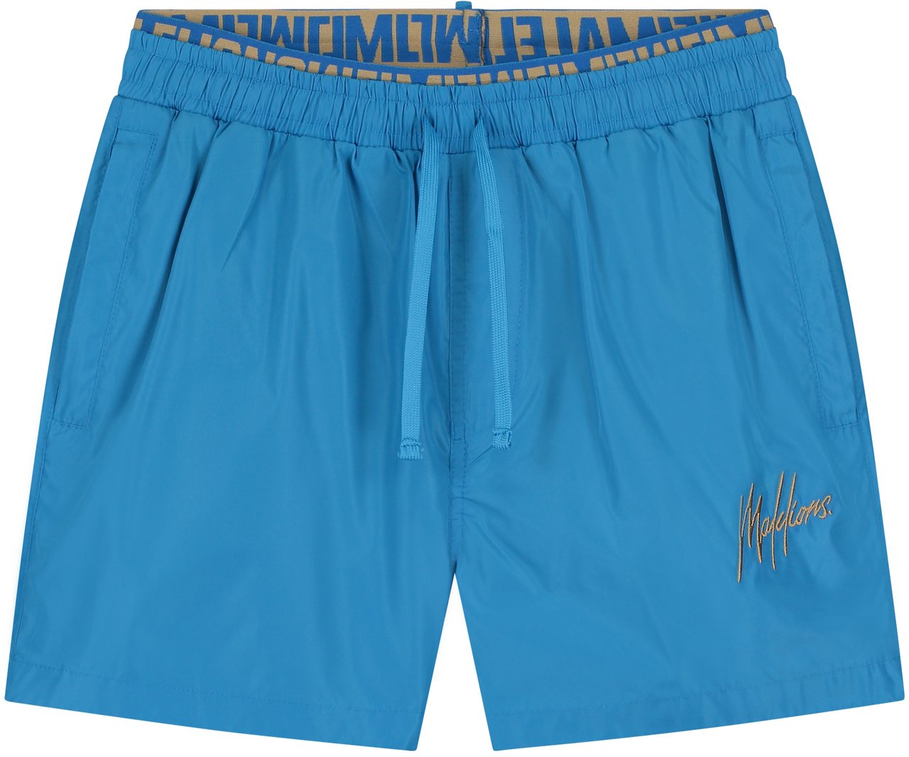 Malelions Malelions Men Venetian Swim Shorts 2.0 Blauw