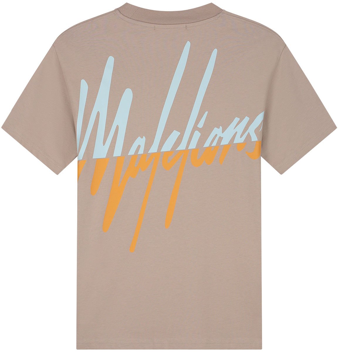 Malelions Malelions Men Split T-Shirt Beige