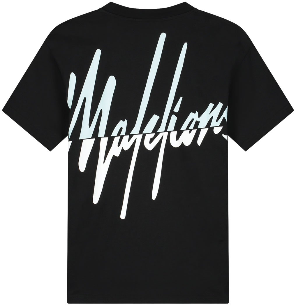 Malelions Malelions Men Split T-Shirt Zwart