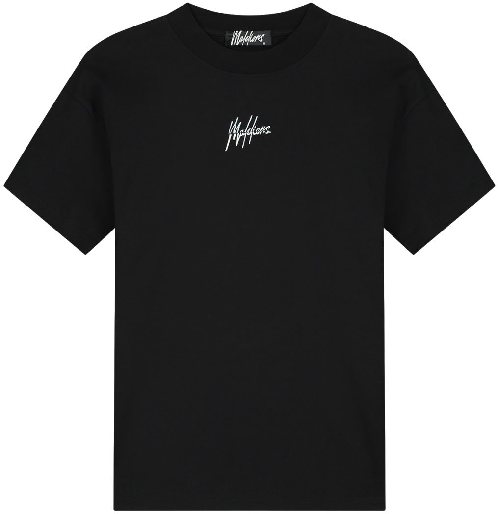 Malelions Malelions Men Split T-Shirt Zwart
