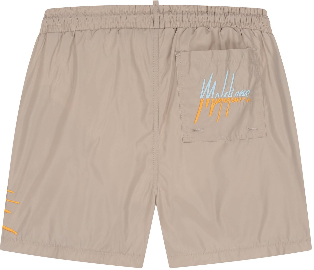 Malelions Malelions Men Split Swim Shorts Beige