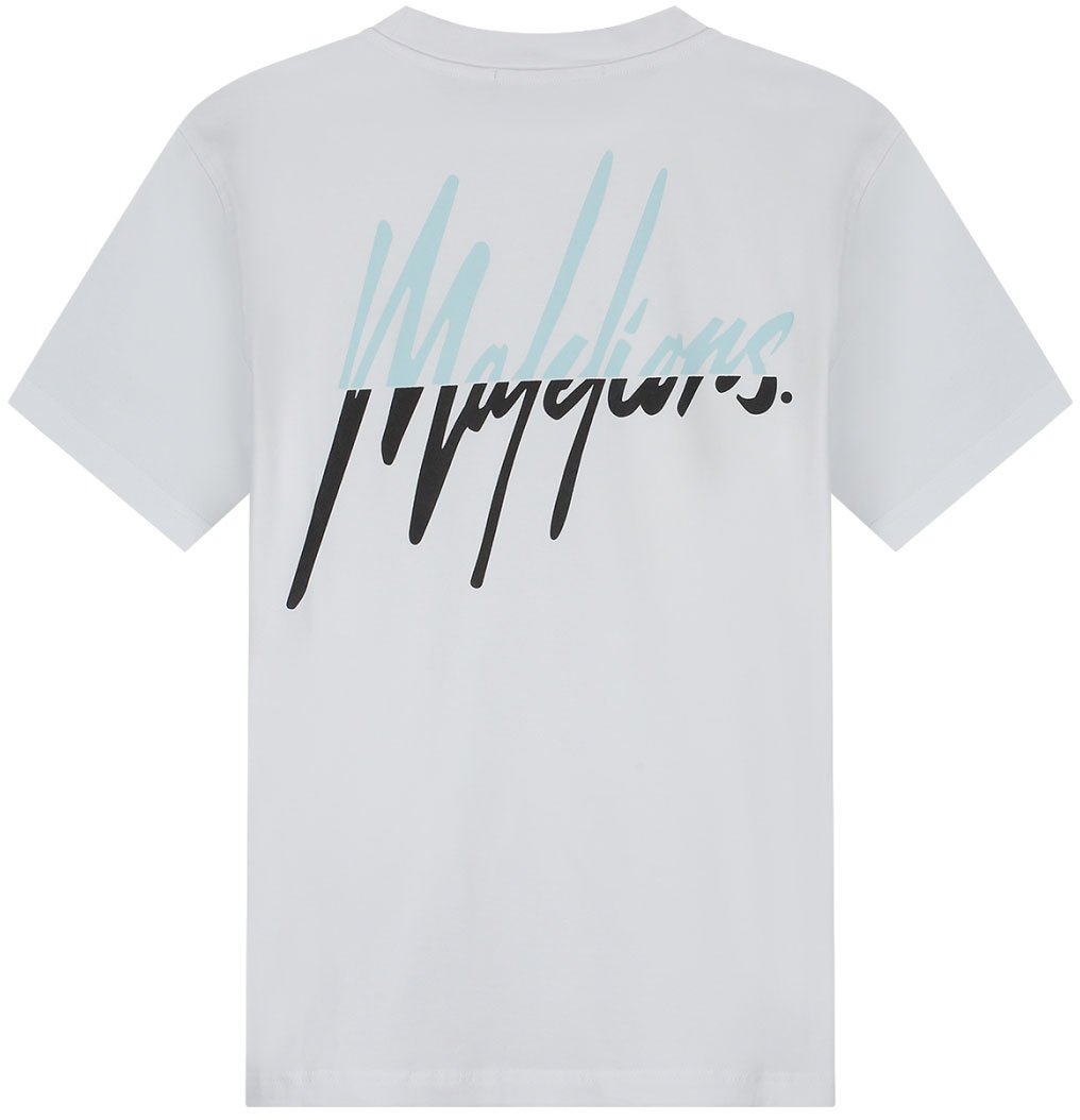 Malelions Malelions Men Split Slim T-Shirt Wit