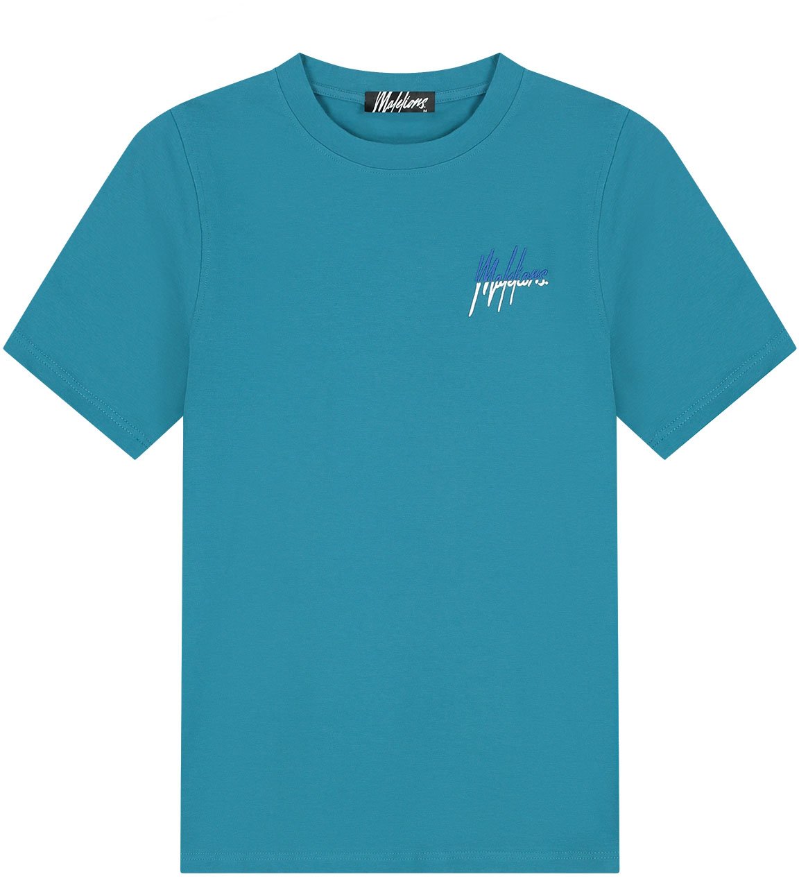 Malelions Malelions Men Split Slim T-Shirt Blauw