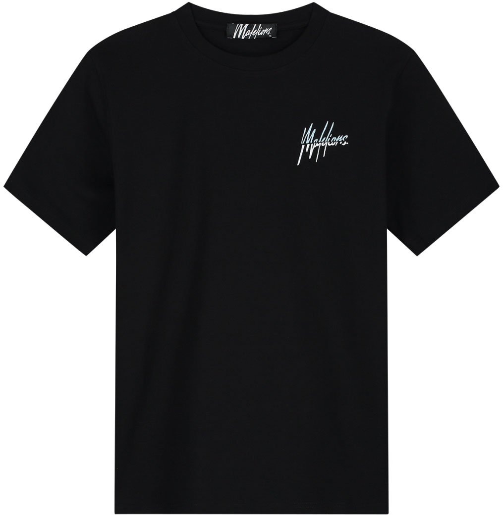 Malelions Malelions Men Split Slim T-Shirt Zwart